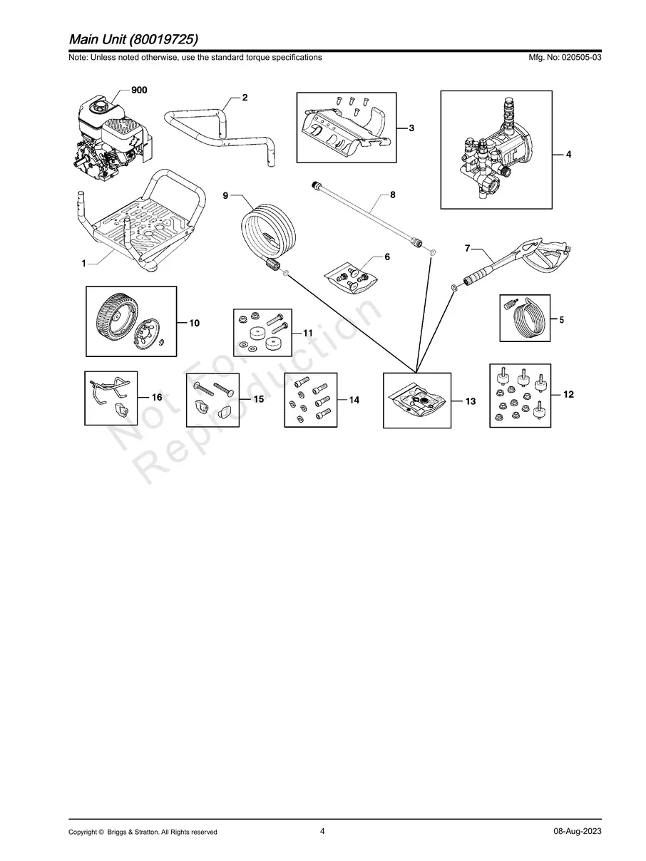BRIGGS AND STRATTON, 020505-03, IPL.4